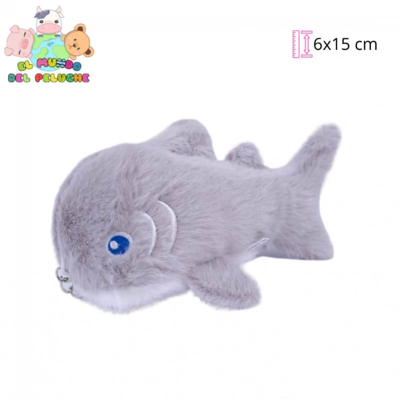 Llavero de Peluche Tiburones | 6x15 cm | El Mundo del Peluche