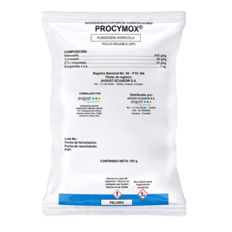 Procymox, Fungicida, Mancozeb y Cymoxanil. Avgust
