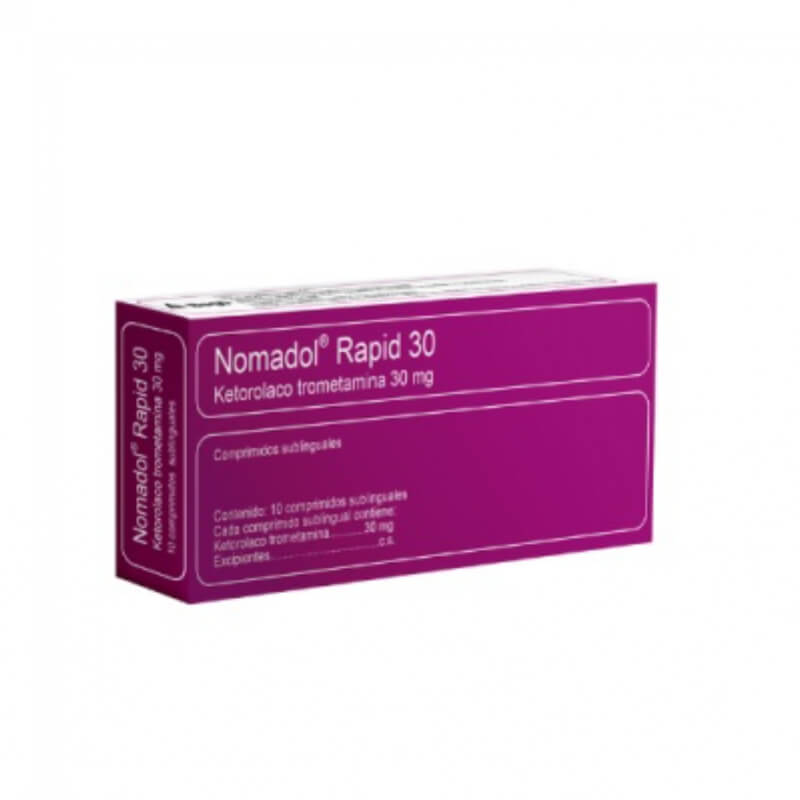 NOMADOL RAPID 10MG COMPRIMIDOS X 10