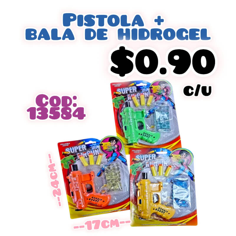 PISTOLA + BALA DE HIDROGEL