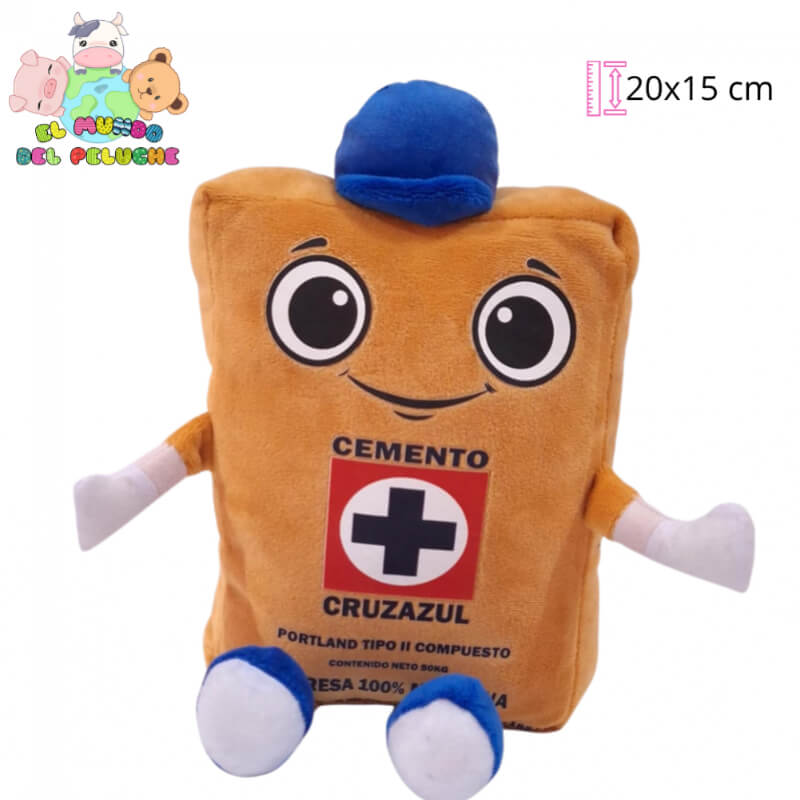 Peluche Costalito Cemento Cruz Azul #1 | 20x15 cm | El Mundo del Peluche