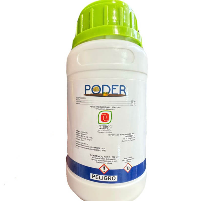 Poder, Insecticida, Fipronil y Thiamethoxam. Interoc