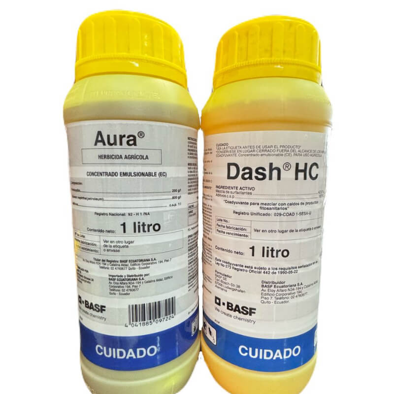Aura® 1Lt y Dash® HC 1Lt, Insecticida. Basf