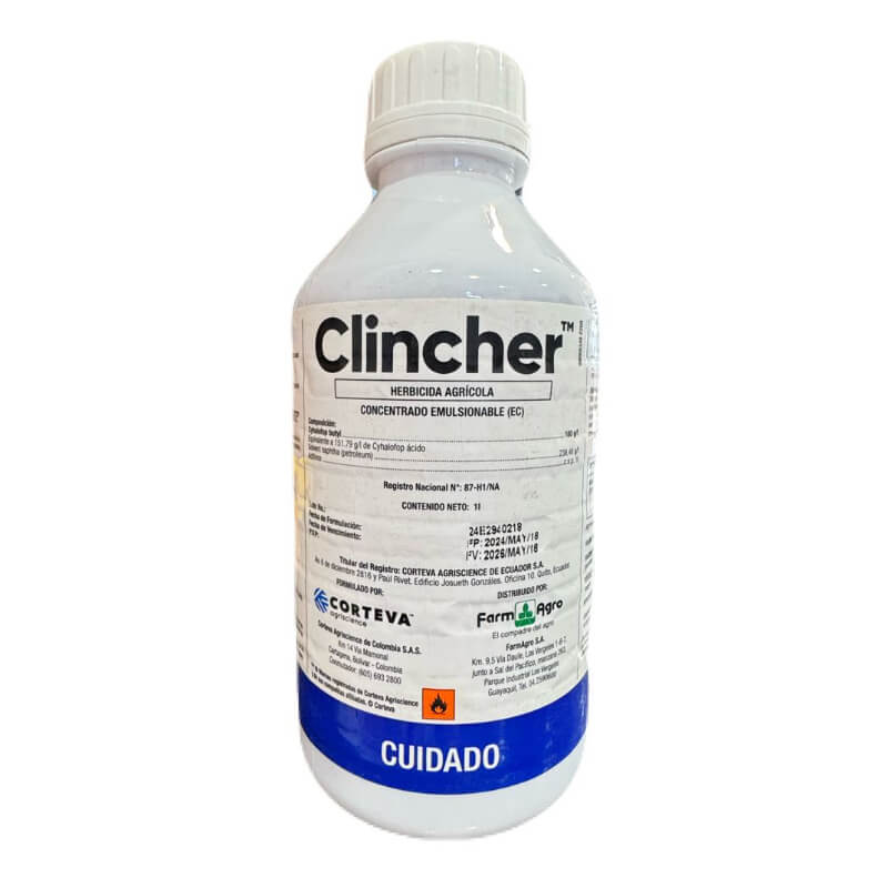 Clincher, Herbicida, Cyhalofop butyl. Farmagro.
