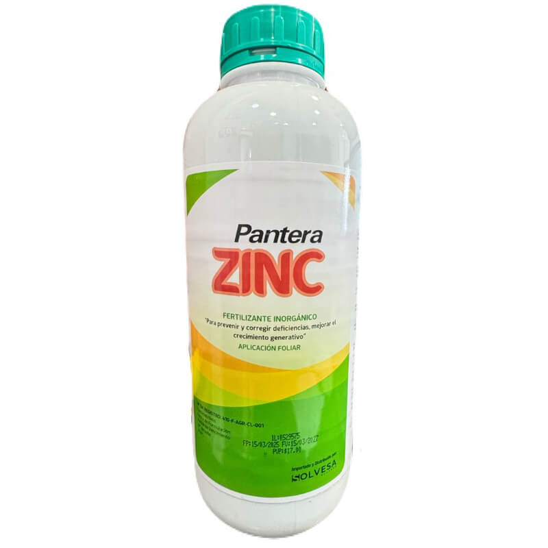 Zinc Pantera Litro, Fertilizante. Aris Industrial S.A