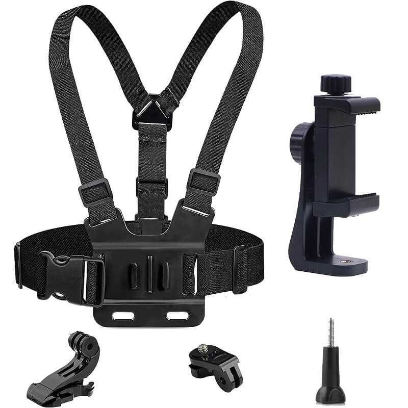 Arnés de Pecho para Celular y GoPro Ajustable y Cómodo