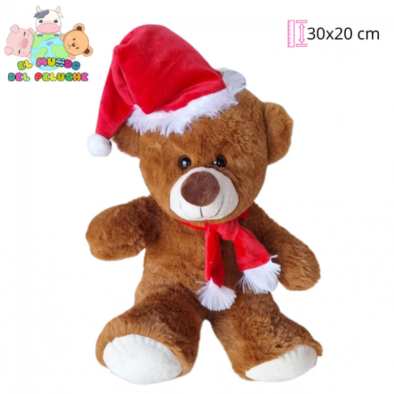 Oso Dani Navideño #1 | 30x20 cm | El Mundo del Peluche