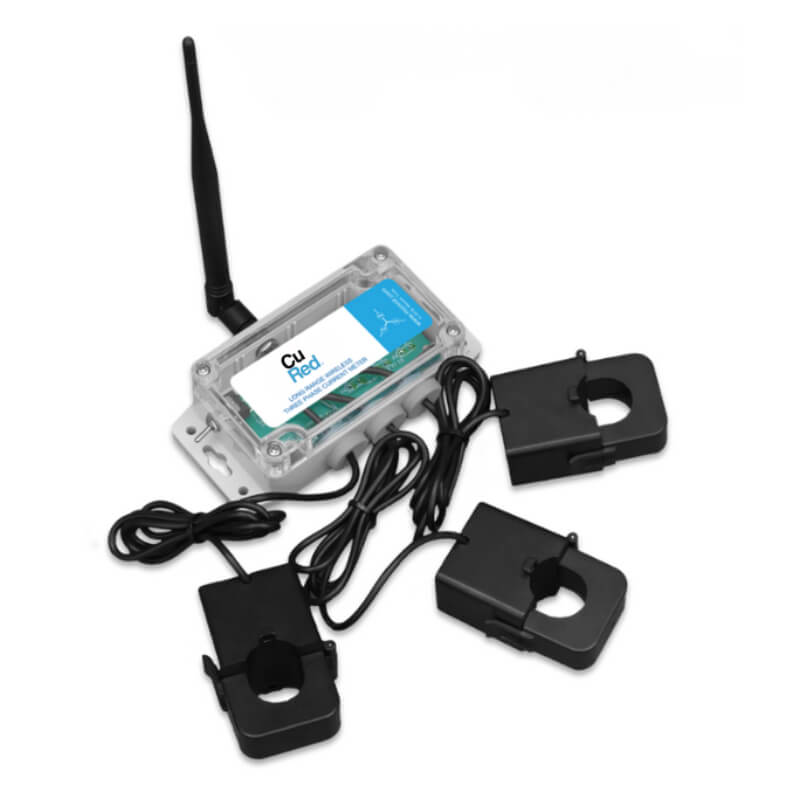 Sensor de Corriente Trifásico Inalámbrico IoT 150 amperios