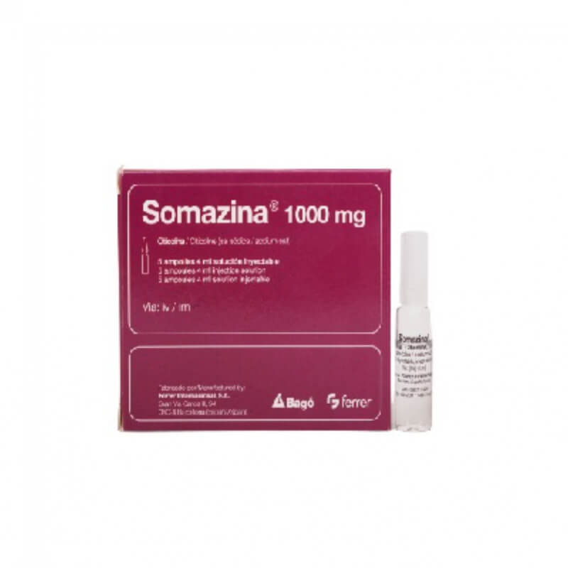 SOMAZINA 1000MG AMPOLLAS X 5
