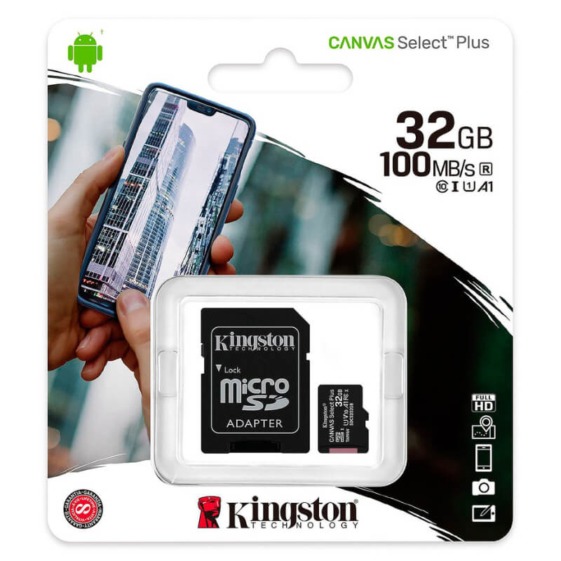 Micro SD Kingston 32GB Alta Velocidad y Seguridad