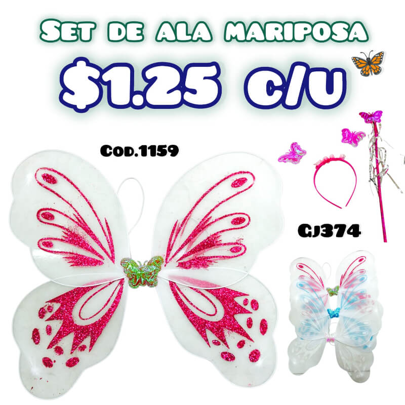 SET DE ALA MARIPOSA