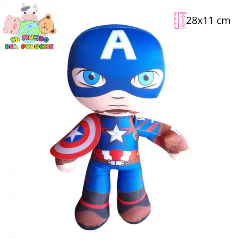 Peluche Funko Capitán América | Colección Marvel | 28x11 cm | El Mundo del Peluche