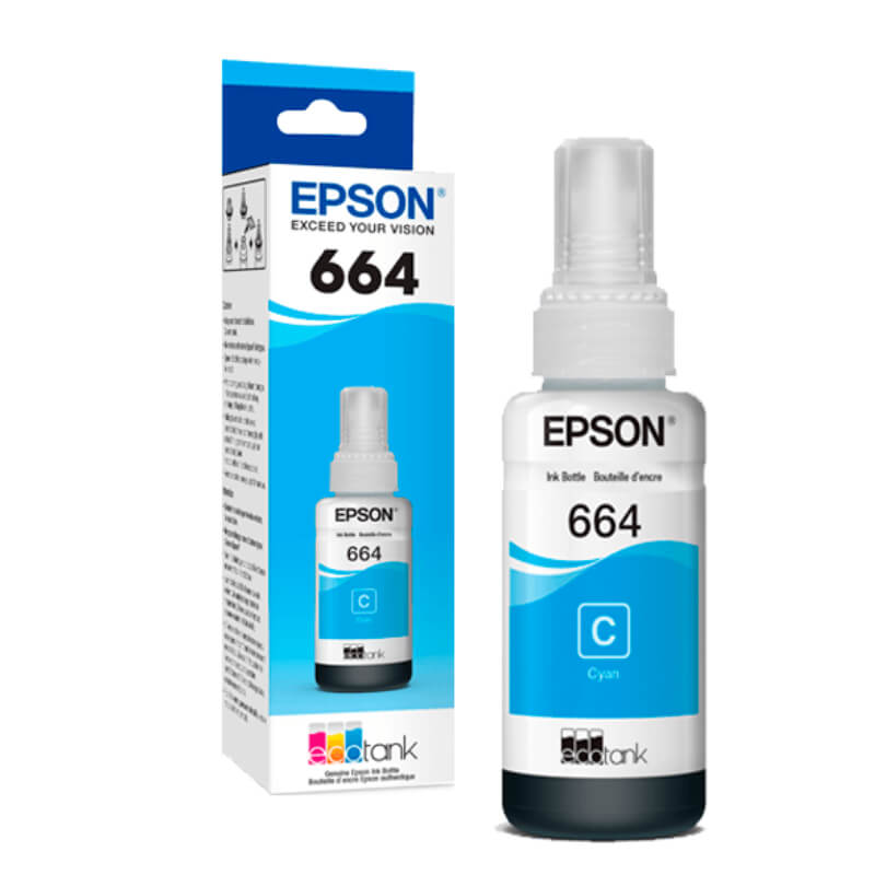 Tinta Epson 664 Cyan Compatible AAA 70ML EcoTank