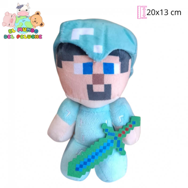 Peluche Minecraft | Figuras Variadas | 20x13 cm | El Mundo del Peluche