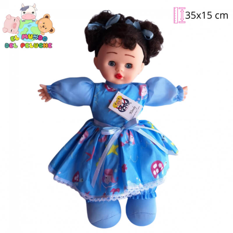 Muñeca Wendy | 35x15 cm | El Mundo del Peluche