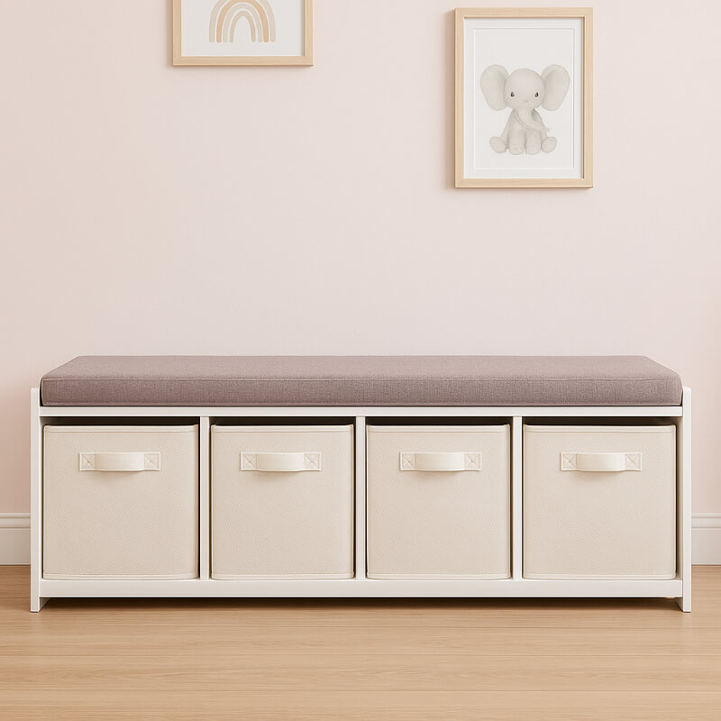 Juguetero butaca X4 + 4 Cajas Organizadoras