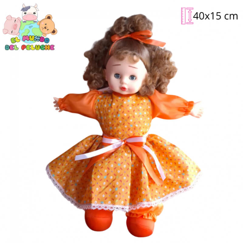Muñeca Paty | 40x15 cm | El Mundo del Peluche
