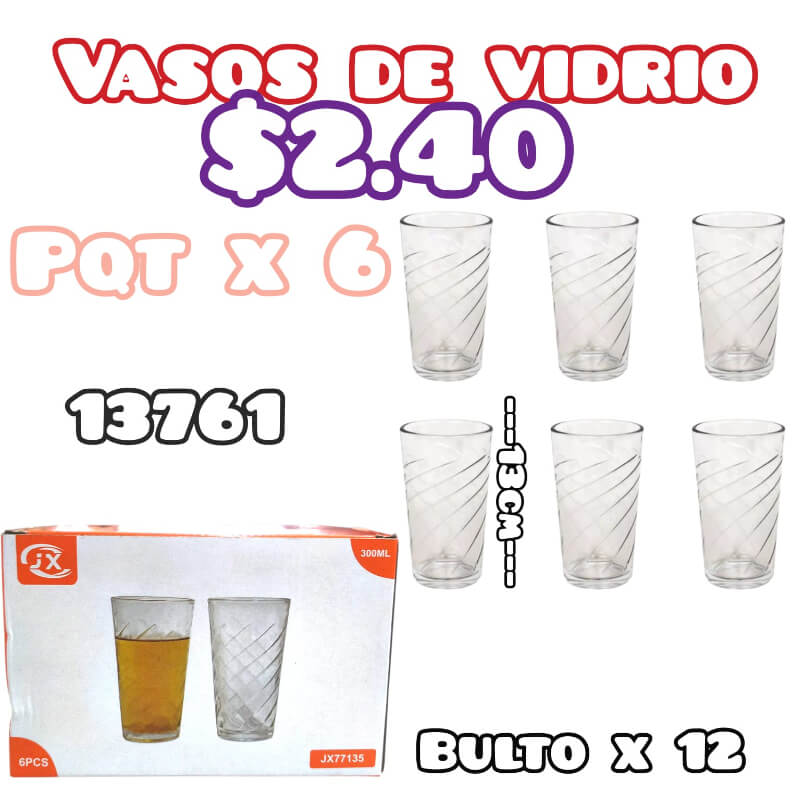 VASOS DE VIDRIO