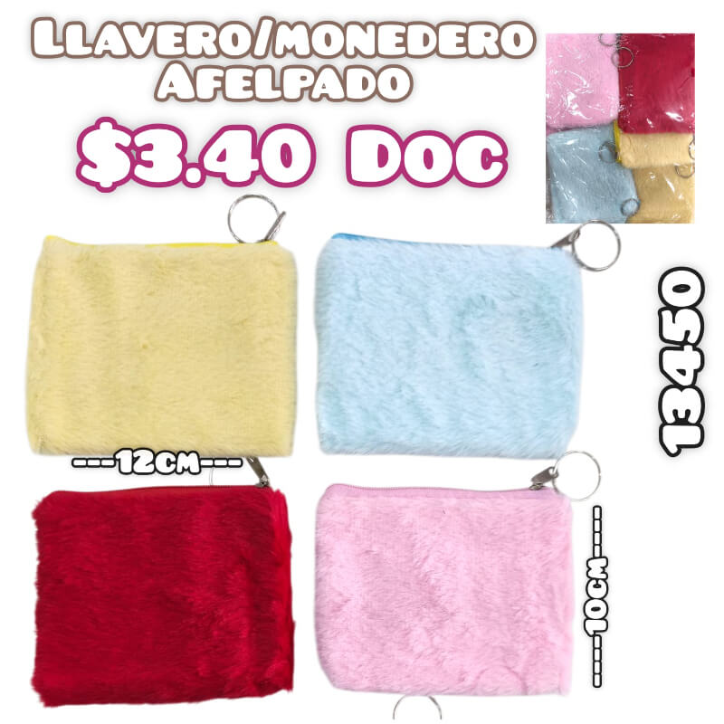 LLAVERO MONEDERO AFELPADO
