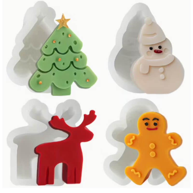 Moldes Silicon Motivos Navideños