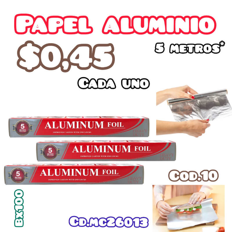 PAPEL ALUMINIO 5 METROS