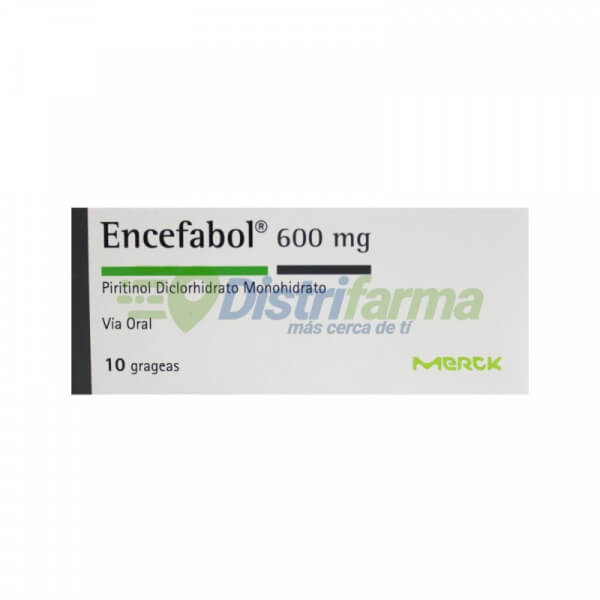 ENCEFABOL 600MG GRAGEAS X 10*2