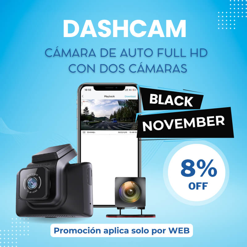 Dashcam 4MP Full HD Grabación Delantera y Trasera, Protección y Seguridad en tu Coche
