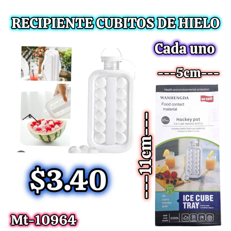 Recipiente cubitos de hielo