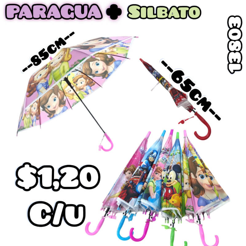 Paraguas con silbato