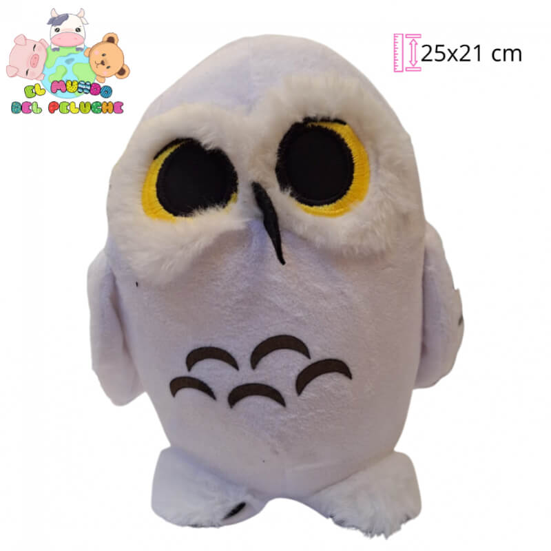 Hedwig | Búho Blanco de Harry Potter | Peluche Coleccionable | 25x21 cm | El Mundo del Peluche