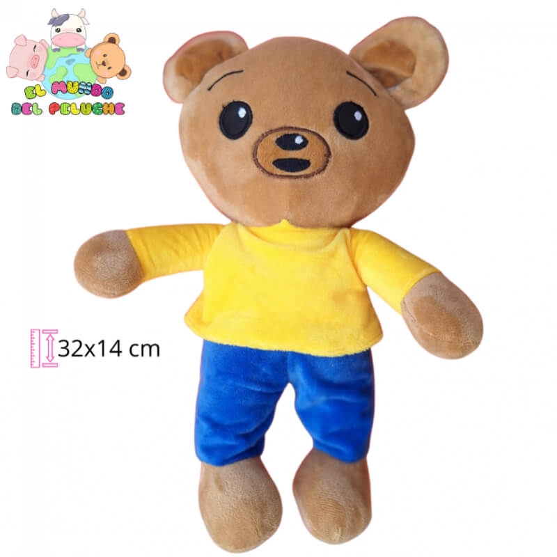 Peluche Oso Bam Bam Mundo Plim Plim | 32x14 cm | El Mundo del Peluche