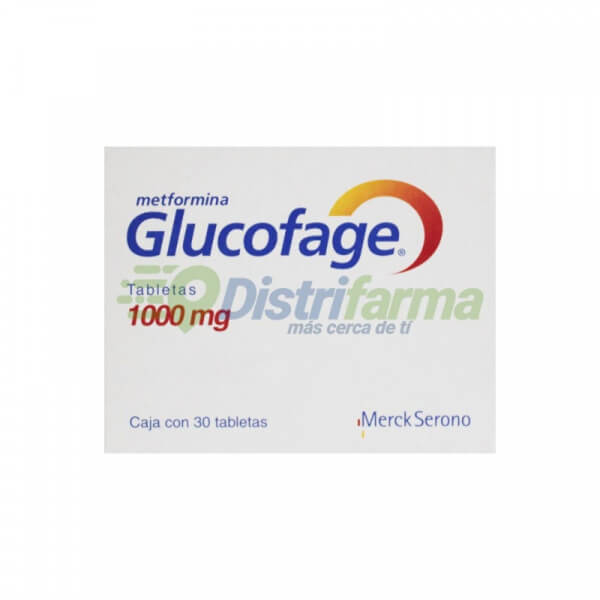 GLUCOFAGE 1000MG TABLETAS X 30*3