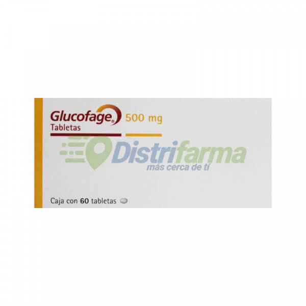 GLUCOFAGE 500MG TABLETAS X 60*6