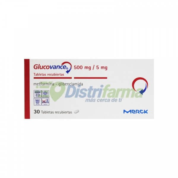 GLUCOVANCE 500 5MG TABLETAS X 30*3