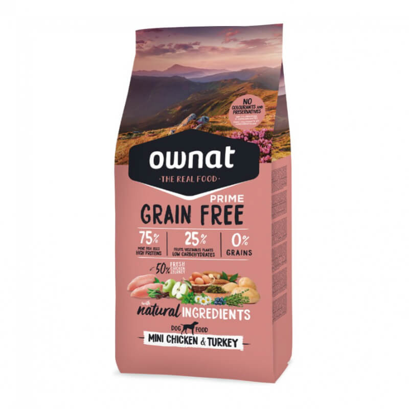 Ownat Grain Free Mini Pavo/Pollo 3kg