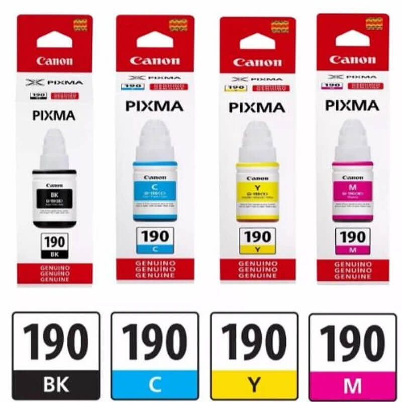 Tinta Canon Kit 4 Colores Compatible AAA Calidad y Alto Rendimiento
