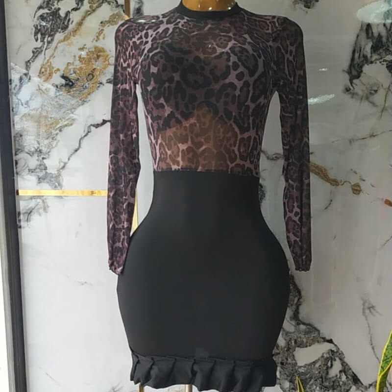 VESTIDO CORTO MANGAS LARGA