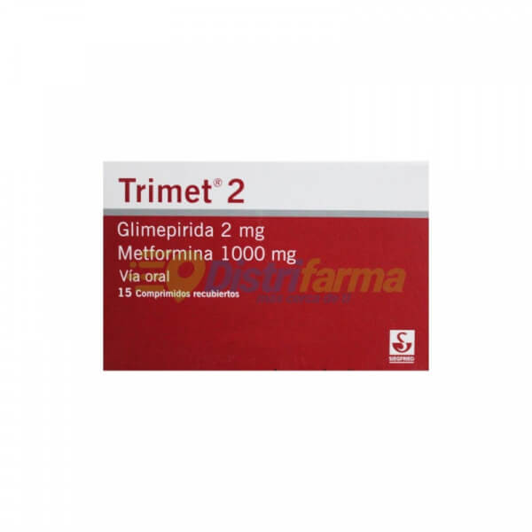 TRIMET 2MG/1000MG COMPRIMIDOS X 15*3
