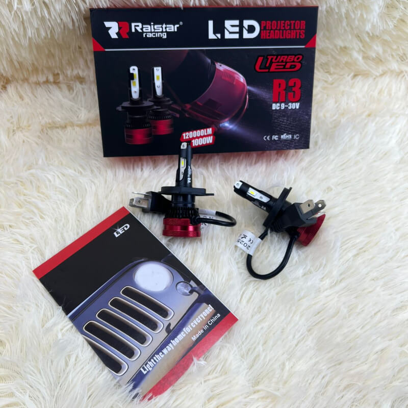 LED MARCA RAISTAR 120.000LM 1000W H4