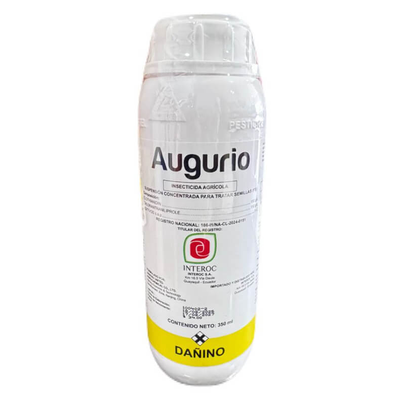 Augurio 350cc, Insecticida, Clothianidin - Chlorantraniliprole. Interoc.