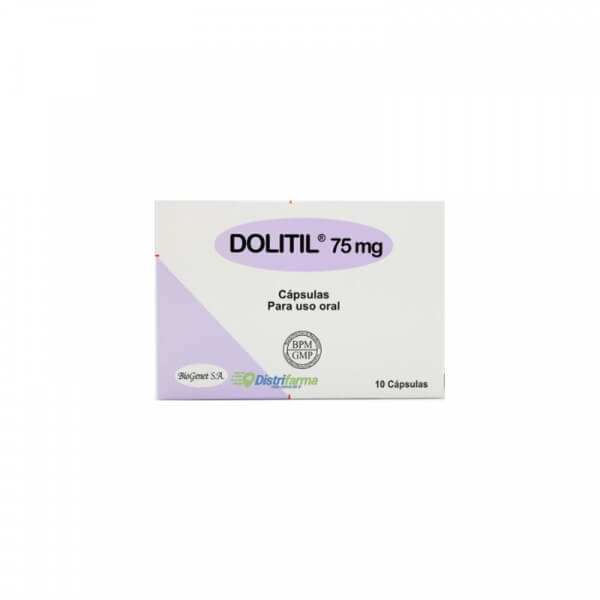 DOLITIL 75MG CAPSULAS X 10 *1