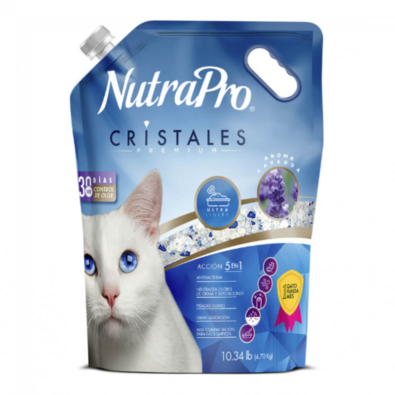 Arena Sílica NutraPro Cristales para Gatos