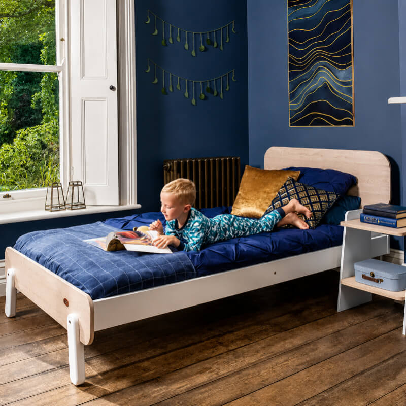 Cama Natty (Plaza y media) - Celeste