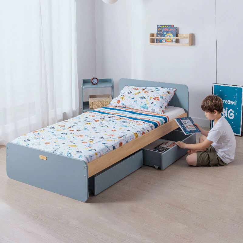 Cama Neat (Plaza 1/4) - Celeste