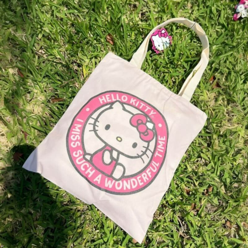 BOLSO DE TELA HELLOKITTY Y KUROMI