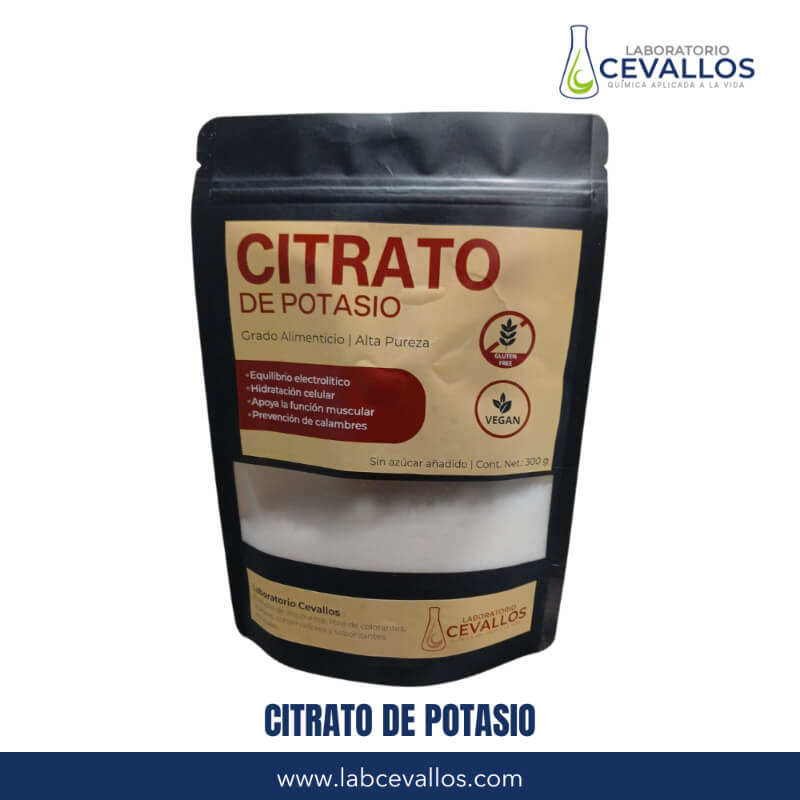 Citrato de Potasio en Polvo – Grado Alimenticio | Hidratación, Energía y Balance Mineral