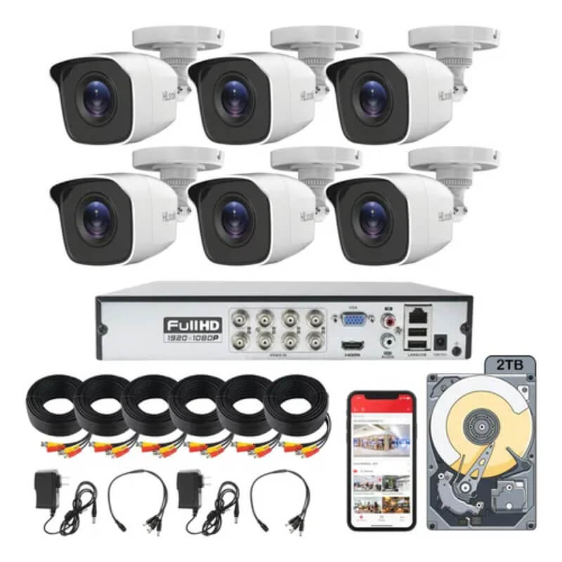 KIT DE 6 CÁMARAS HILOOK
