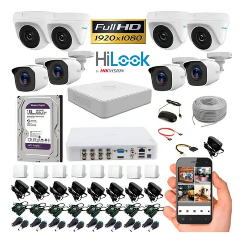 KIT DE 8 CÁMARAS HILOOK