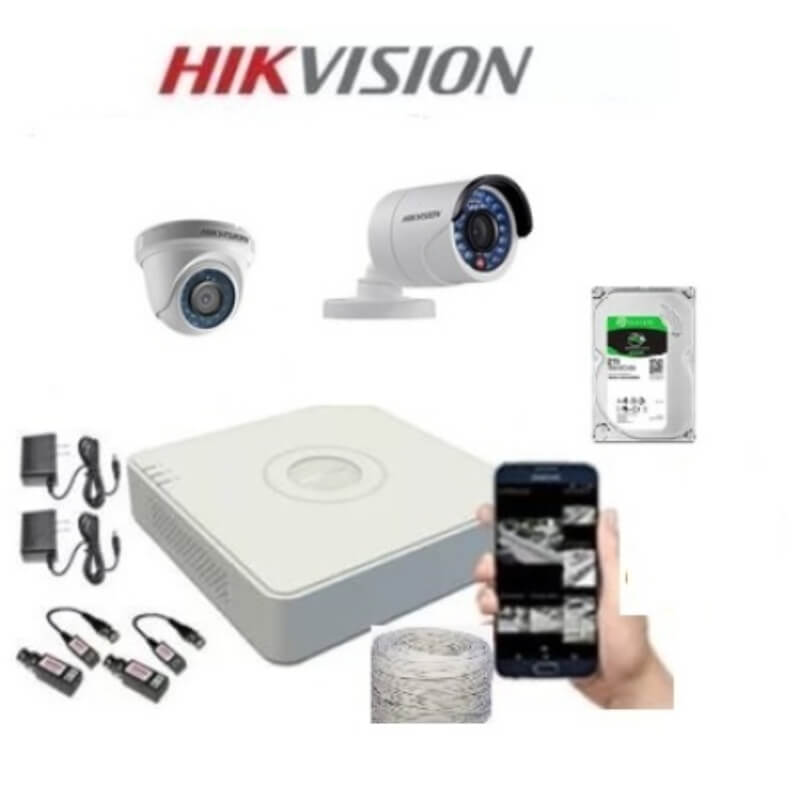 KIT DE 2 CÁMARAS HIKVISION