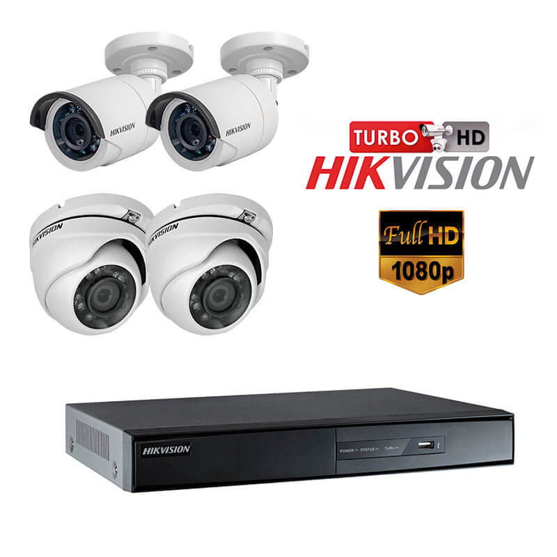 KIT DE 4 CÁMARAS HIKVISION